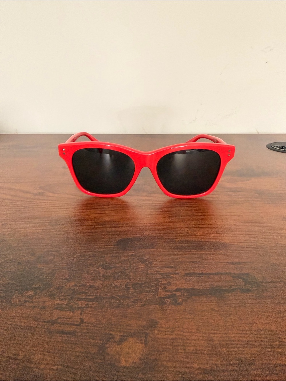 Kenzo Limited Edition 219/252 Red Sunglasses Black Lenses Italy